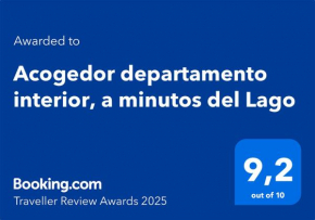Acogedor departamento interior, a minutos del Lago